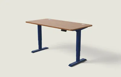 Desktronic HomePro bureau Diepblauw / Walnoot / 160x80 cm