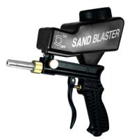 Draagbare zwarte zwaartekracht zandstraal machine mini roestbestendige Sandblaster