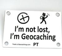 Zuignap plaatje I'm not lost (10 x 15 cm)