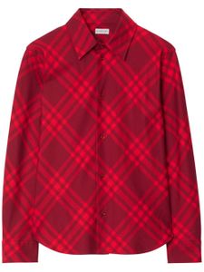 Burberry chemise en coton à carreaux - Rouge