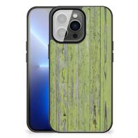 iPhone 13 Pro Max Houten Print Telefoonhoesje Green Wood