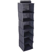 Kast organizer - 6 vaks - antraciet - 30 x 30 x 120 cm - ruimtebesparend Kast organizer - 6 vaks - antraciet - 30 x 30 x 120 cm - ruimtebesparend
