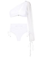 Amir Slama bikini à design asymétrique à une épaule - Blanc - thumbnail