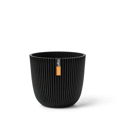 Pot bol Groove 25x23 textiel zwart