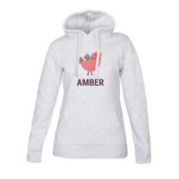 Hoodie voor dames bedrukken - Grijs - M