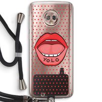 Yolo Denise: Motorola Moto G6 Transparant Hoesje met koord