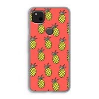 Ananas: Google Pixel 4a Transparant Hoesje