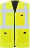 Korntex KX165 Padded Comfort Executive Safety Vest Wismar CO² Neutral - Signal Yellow - M