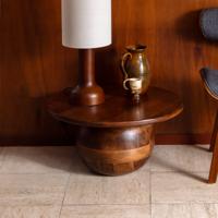 Dutchbone Ronde Salontafel 'Oblivian' Mangohout, 70cm