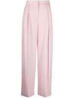 Alexander McQueen pantalon plissé à taille haute - Rose - thumbnail