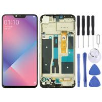 LCD-scherm en digitizer volledige montage met frame voor OPPO A5 (zwart)