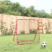 VidaXL Voetbal kickback rebounder verstelbaar 96x80x96 cm staal en pe