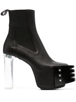 Rick Owens 13mm rivet-detailling platform boots - Noir