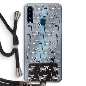 Makis: Samsung Galaxy A20s Transparant Hoesje met koord