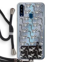 Makis: Samsung Galaxy A20s Transparant Hoesje met koord