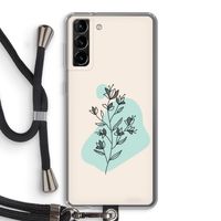 Violets are blue: Samsung Galaxy S21 Plus Transparant Hoesje met koord