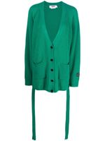 MSGM cardigan en maille à design nervuré - Vert - thumbnail