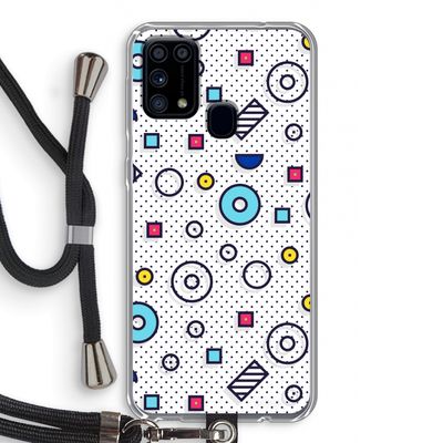 8-bit N°9: Samsung Galaxy M31 Transparant Hoesje met koord