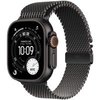 Apple Watch Ultra 3 GPS + Cellular 49mm met Milanese Loop - Large Smartwatch Zwart