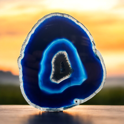 Blauwe agaat schijf - nieuw3 - Spiritueelboek.nl