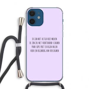 Regenboog: iPhone 12 mini Transparant Hoesje met koord