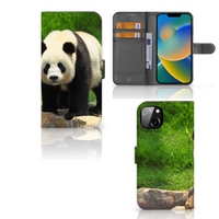 iPhone 14 Plus Telefoonhoesje met Pasjes Panda