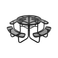 VEVOR Picknicktafel Weerbestendig Terras Eetmeubelset Stalen Tafel Kamperen Buiten