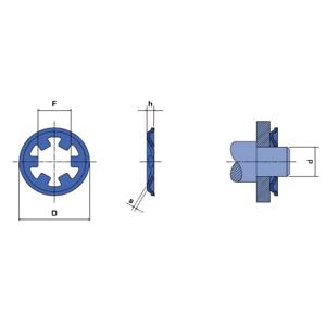 Reely Zekeringsring Geschikt voor asdiameter: 8 mm 20 stuk(s)