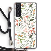 Sweet little flowers: Samsung Galaxy S21 FE Transparant Hoesje met koord