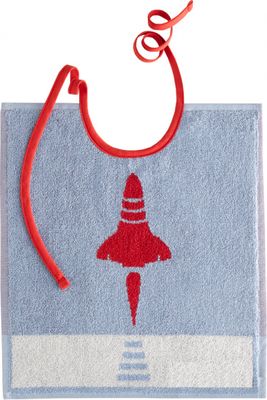 De Witte Lietaer slabbetje Rocket 32 x 40 cm katoen De Witte Lietaer slabbetje Rocket 32 x 40 cm katoen