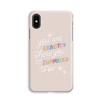 Right Place: iPhone Xs Volledig Geprint Hoesje