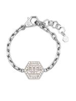 Philipp Plein bracelet en chaine à logo - Argent - thumbnail