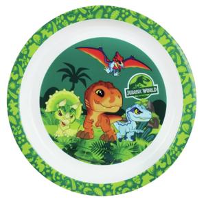 Jurassic World dinosaurus bordje - D22 cm -kunststof - ontbijtbord - kinderbord
