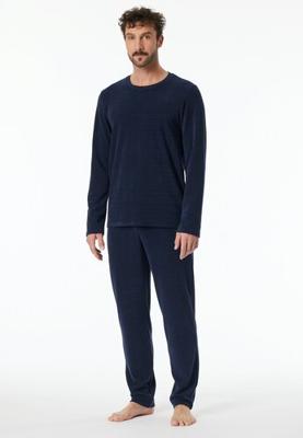 Schiesser Schiesser Pyjama Long petrol 181931 48/S
