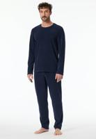 Schiesser Schiesser Pyjama Long petrol 181931 48/S