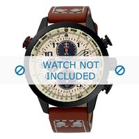 Horlogeband Seiko SSC425P1 / V176-0AG0 / L0F8013N0 Leder Bruin 20mm - thumbnail