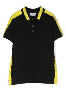 Moschino Kids polo à logo imprimé - Noir