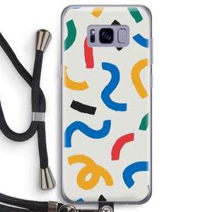 Illustratieve pop 2: Samsung Galaxy S8 Transparant Hoesje met koord