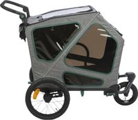 Trixie fietskar grijs / salie (71X85-138X95 CM) - thumbnail