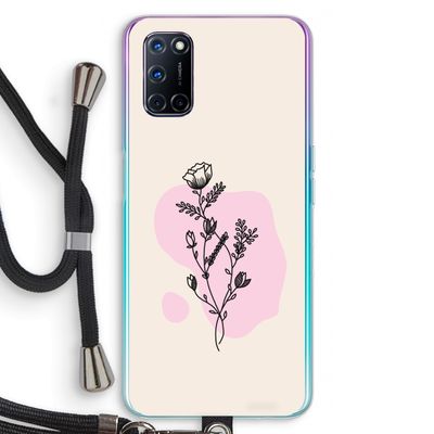 Roses are red: Oppo A72 Transparant Hoesje met koord