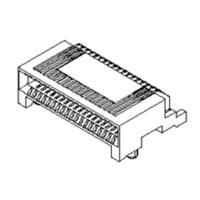 Molex 755860010 Female header, inbouw (standaard) Totaal aantal polen: 38 Rastermaat: 0.80 mm Inhoud: 1 stuk(s) Tape on Full reel