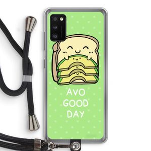 Avo Good Day: Samsung Galaxy A41 Transparant Hoesje met koord