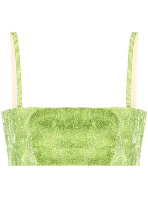 Nuè haut Charlotte à strass - Vert