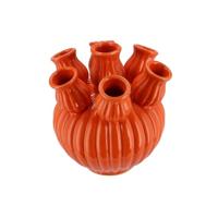 Amsterdam orange tulip vase 20x20 cm - Hortus