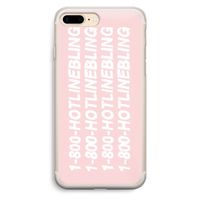 Hotline bling pink: iPhone 7 Plus Transparant Hoesje