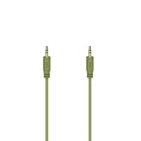 Hama Audiokabel Flexi-Slim 3.5 mm Jack Stekker 0.75 m Verguld/Groen