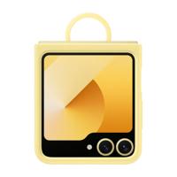 Samsung Silicone Case voor Flip 6 Telefoonhoesje Geel