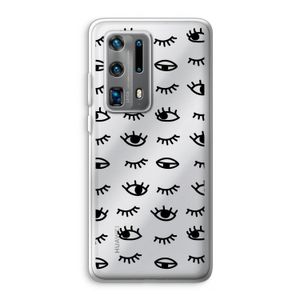 Eye pattern #2: Huawei P40 Pro Plus Transparant Hoesje