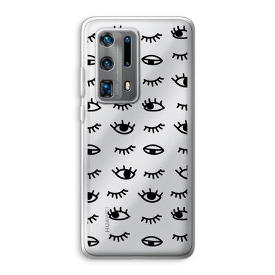 Eye pattern #2: Huawei P40 Pro Plus Transparant Hoesje