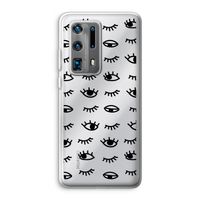 Eye pattern #2: Huawei P40 Pro Plus Transparant Hoesje